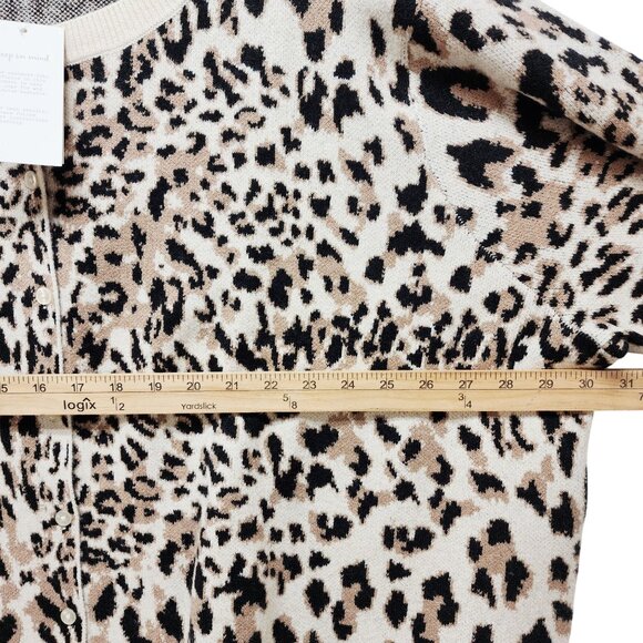 Leopard Print Button-Down Cardigan Sweater A New Day Womens plus Size 4X - Picture 8 of 8